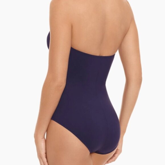 Amoressa by Miraclesuit NWT Women’s Purple Oil Slick Drake One-Piece Swimsuit 8 - Picture 2 of 16